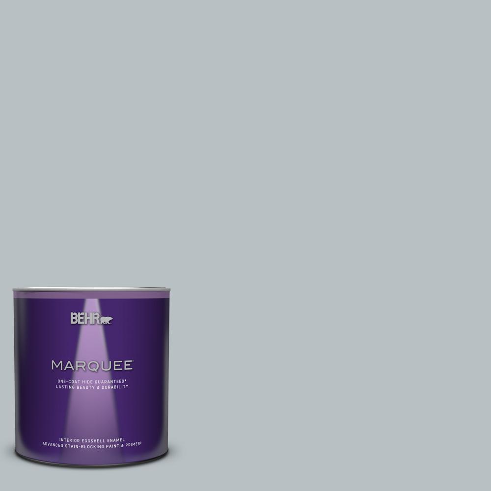 BEHR MARQUEE 1 qt. 750E3 Skyline Steel Eggshell Enamel Interior Paint and Primer in One245004