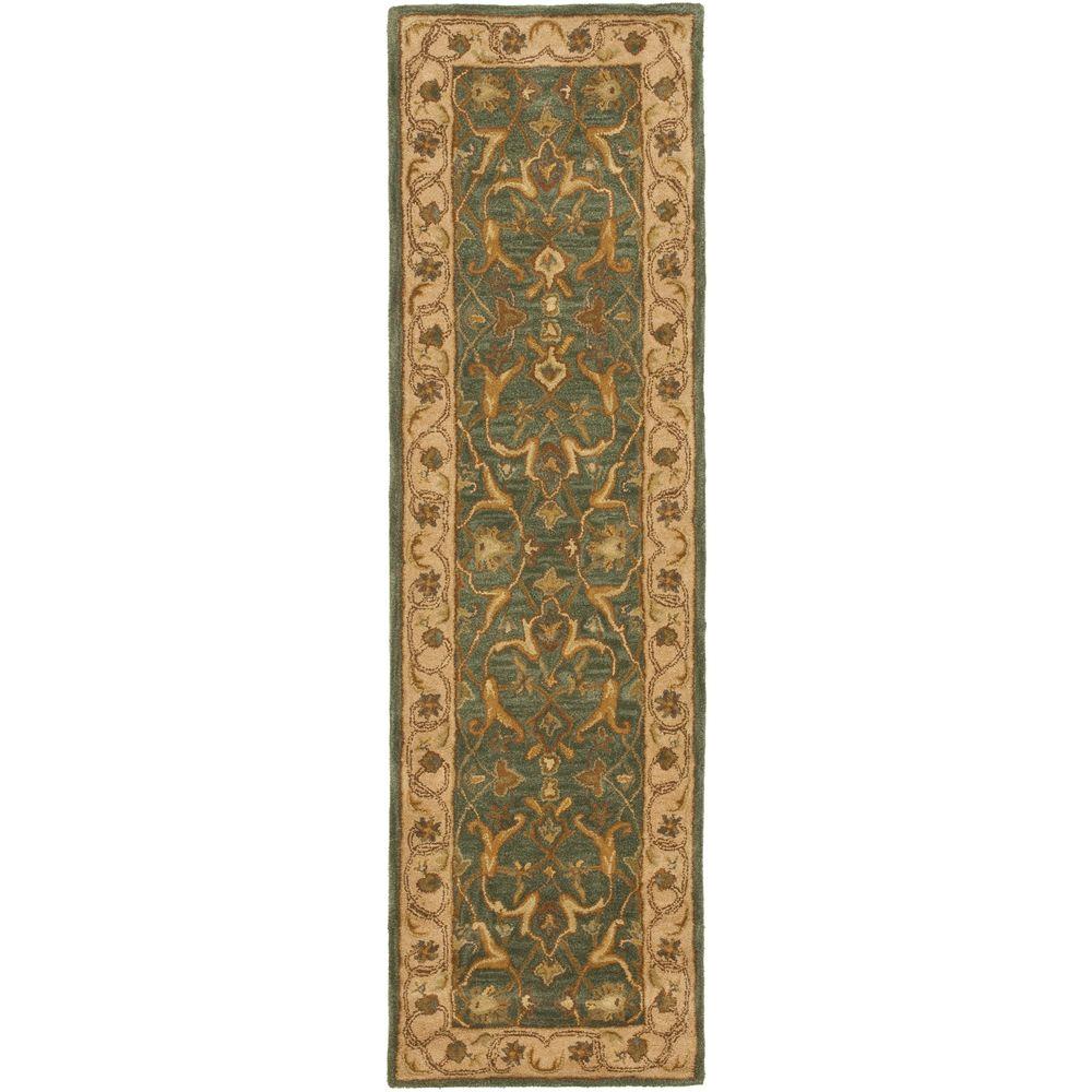 Safavieh Heritage Blue Beige 2 Ft X 14 Runner Rug Hg915a 214 Safavieh Heritage Blue Beige 2 Ft X 14 Runner Rug