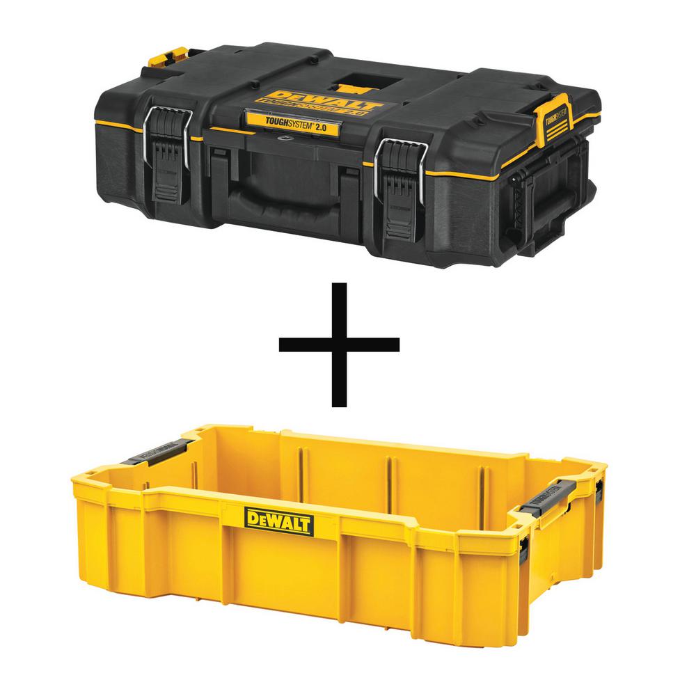 DEWALT TOUGHSYSTEM 2.0 22 in. Small Tool Box with Bonus TOUGHSYSTEM 2.0