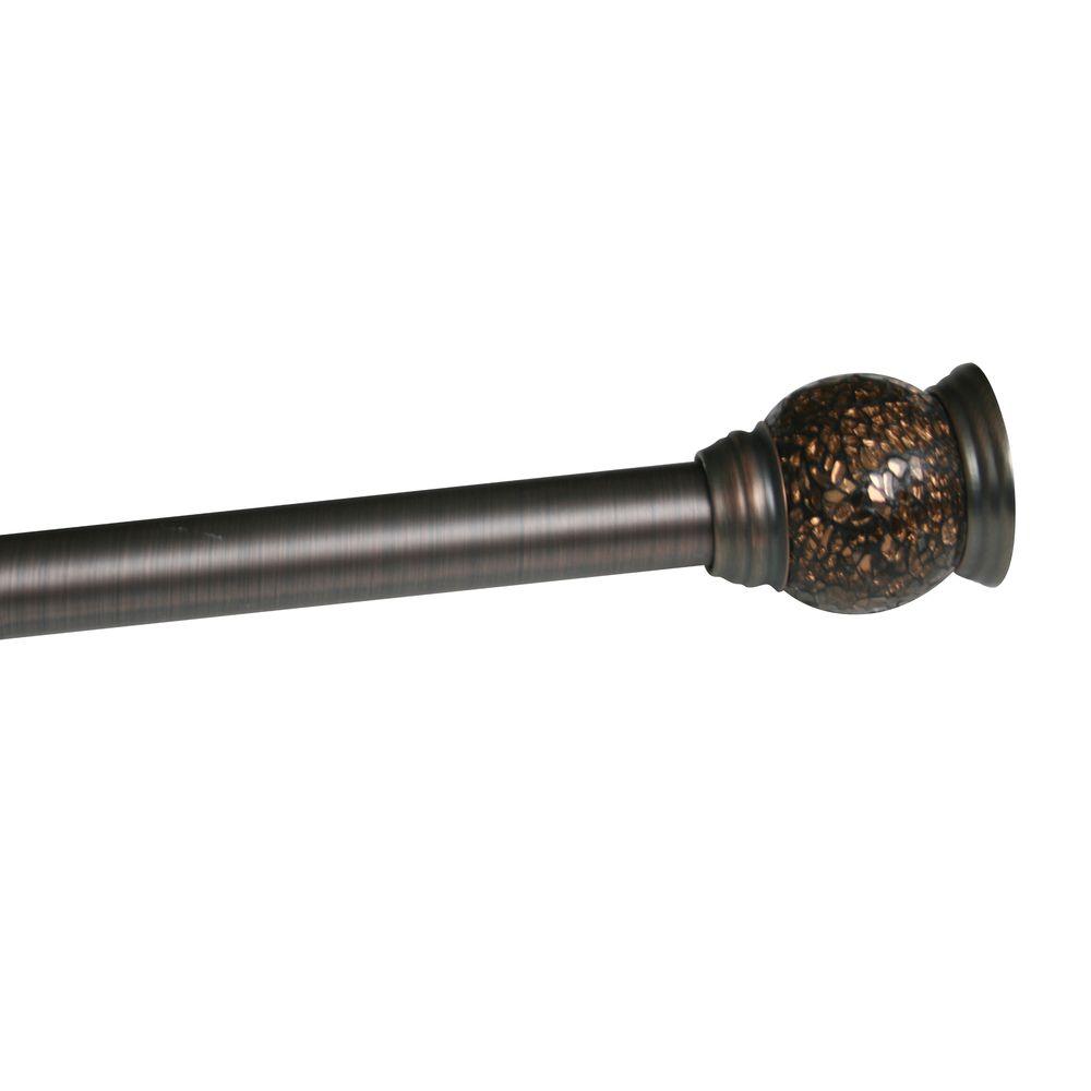 Elegant Home Fashions 72 In Extension Mosaic Rod With Matching