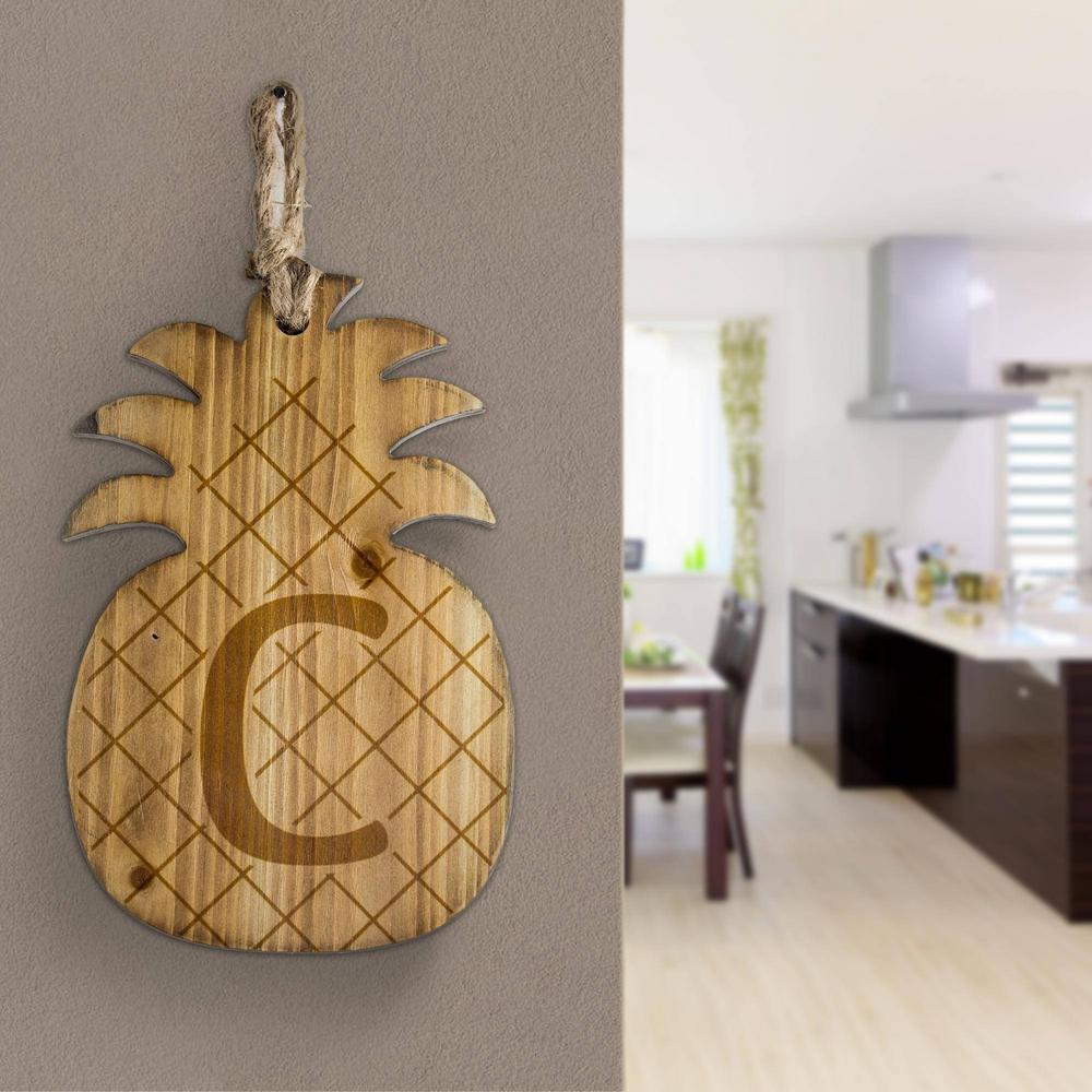 Wood Pineapple Hanging Initial Wall Letter C Decor Letters Wood Pineapple Hanging Initial Wall Letter C Decor Letters Hospitality New