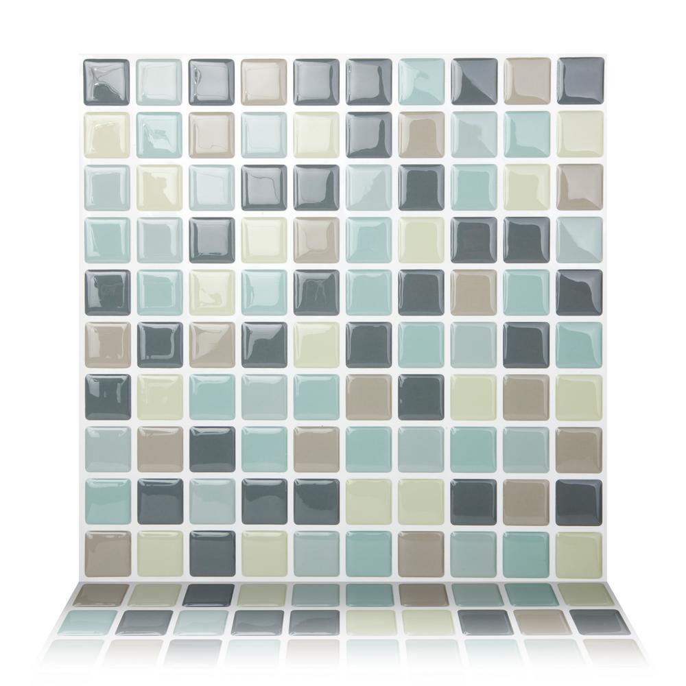 Tic Tac Tiles Flooring The Home Depot Mosaic