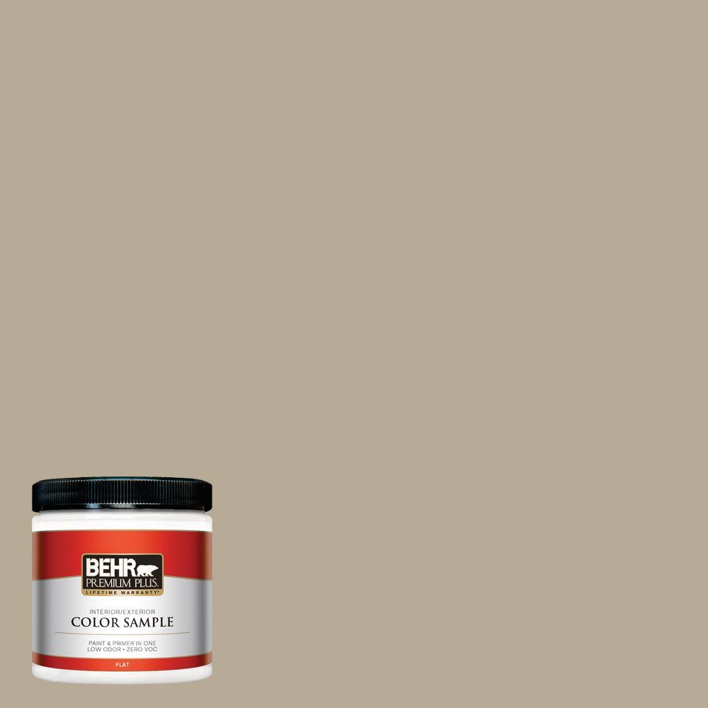 BEHR Premium Plus 8 oz. N3104 Desert Khaki Interior/Exterior Paint