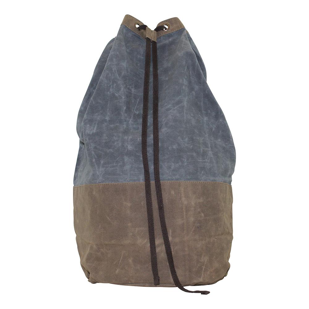 Waxed Canvas Laundry Duffel Slate