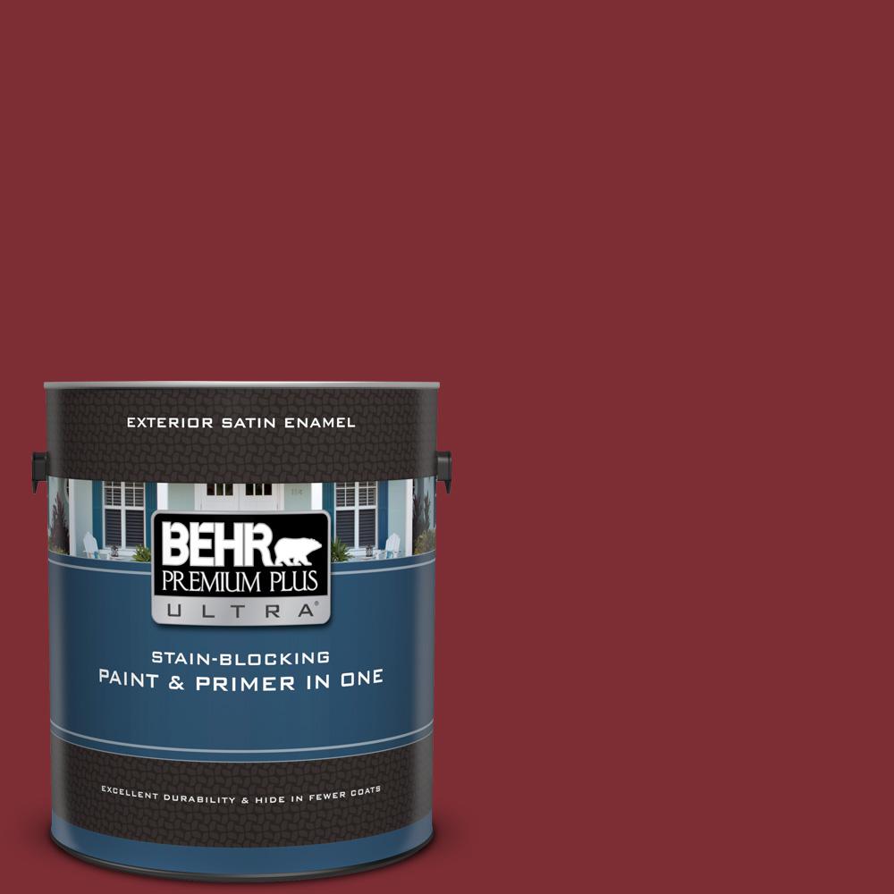 Behr Premium Plus Ultra 1 Gal Ul110 2 Raw Cinnabar Satin Enamel Ul110 2 Raw Cinnabar Satin Enamel Exterior
