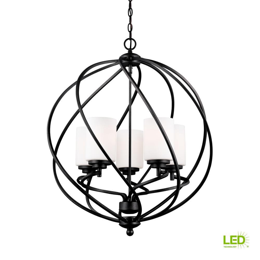 Sea Gull Lighting Perryton 8-Light Blacksmith Pendant ...