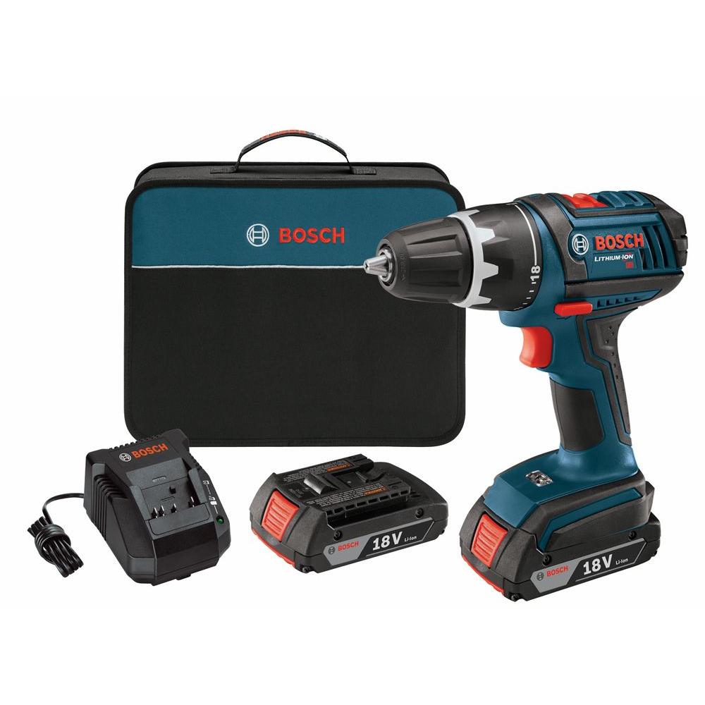 Bosch 18Volt Compact Tough Drill Driver with (2) 1.3Ah BatteryDDS180