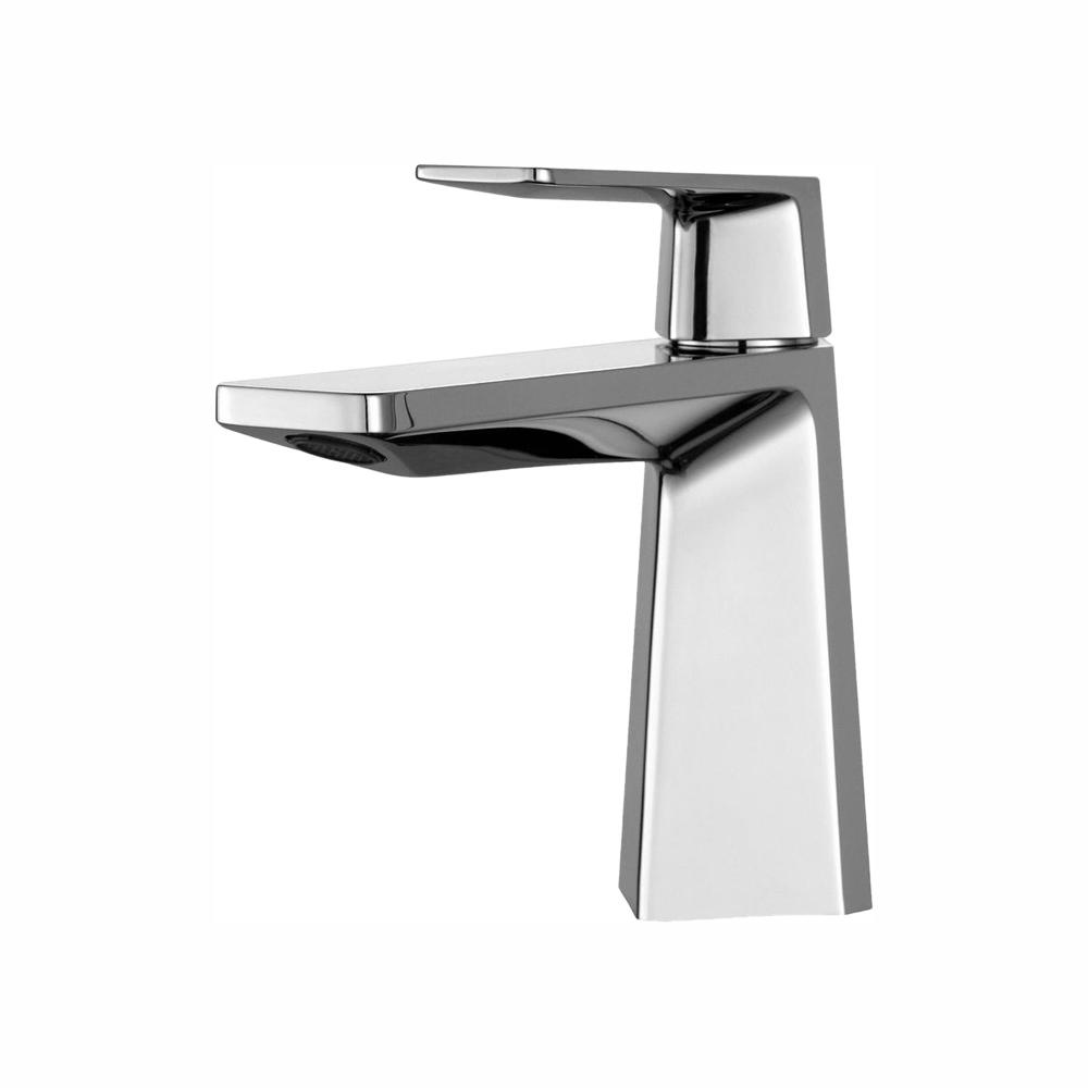 Kraus Aplos Single Hole Handle Mid Arc Bathroom Faucet In Chrome