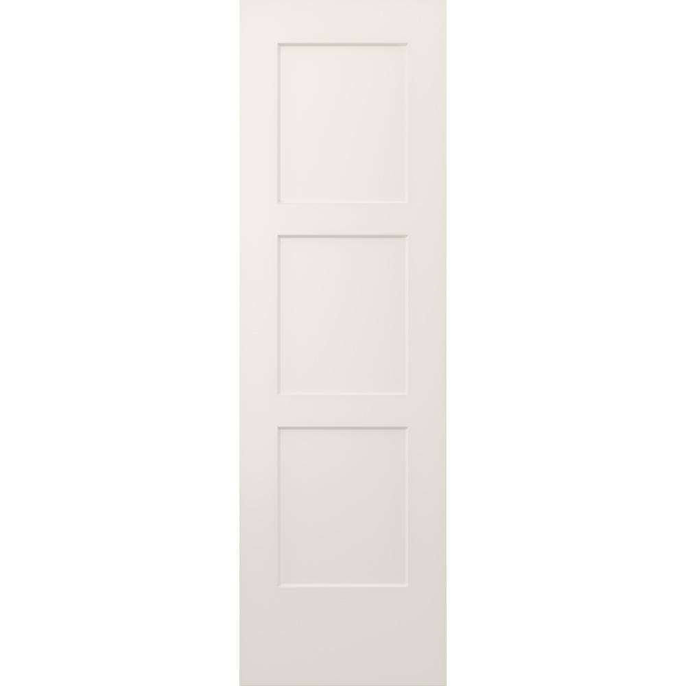 Jeld Wen 30 In X 84 In Madison Primed Smooth Molded Composite Mdf Barn Door With Rustic Hardware Thdjw191200667 The Home Depot