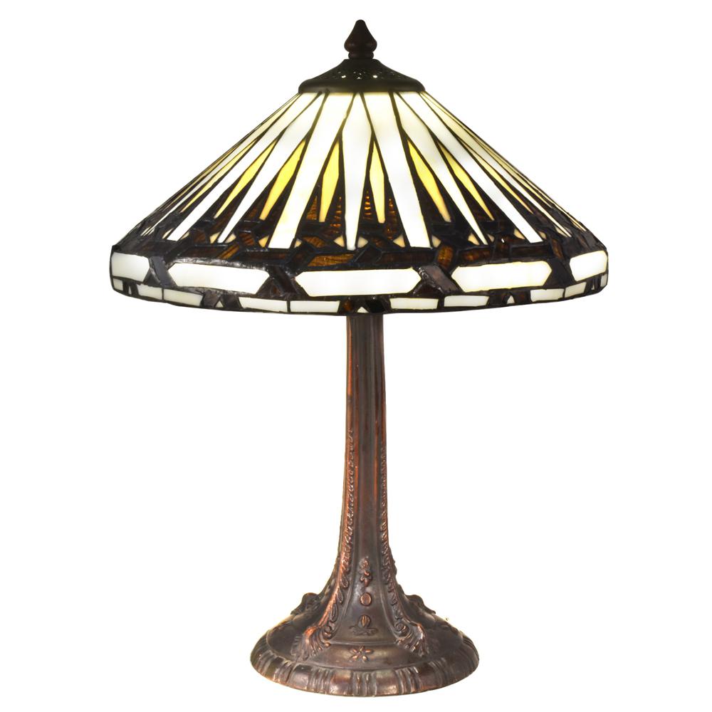 Springdale Lighting Aston 18.5 in. Antique Bronze Table Lamp with Hand ...