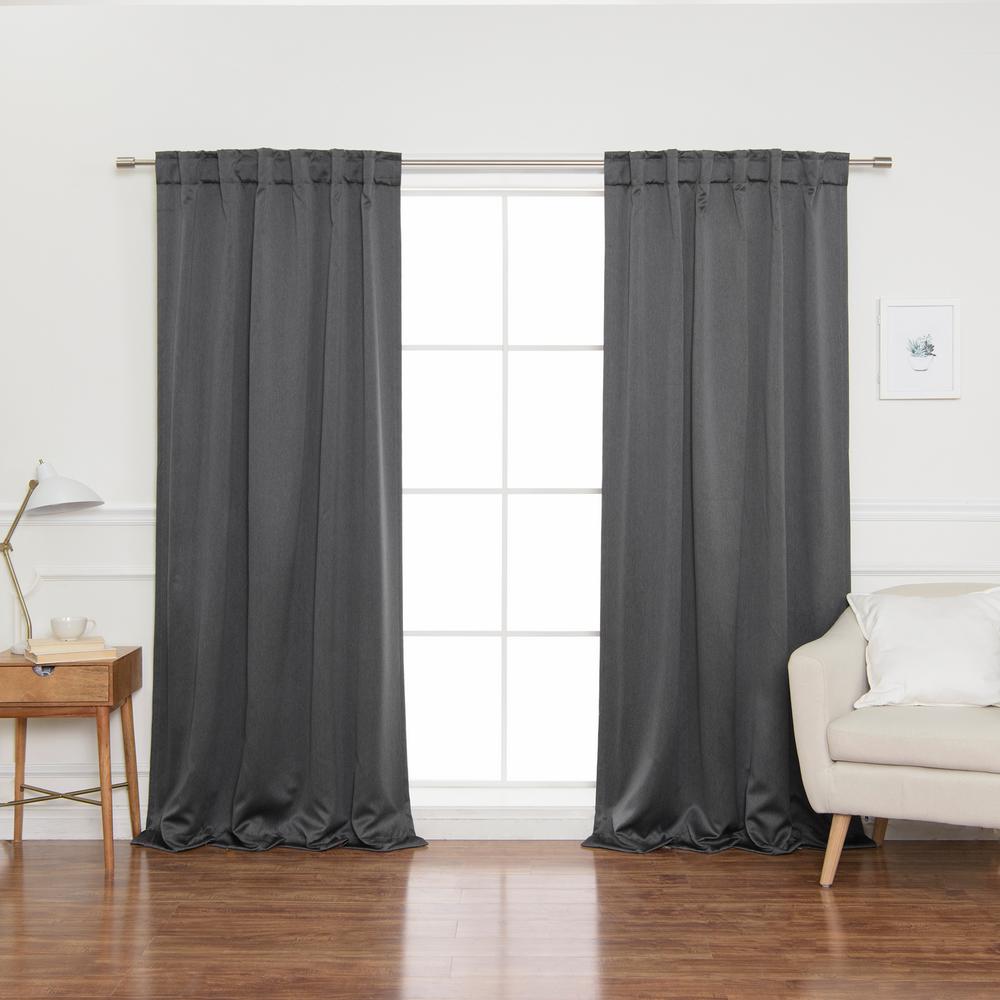 Best Home Fashion Heathered Linen Look 52 In W X 84 In L Back