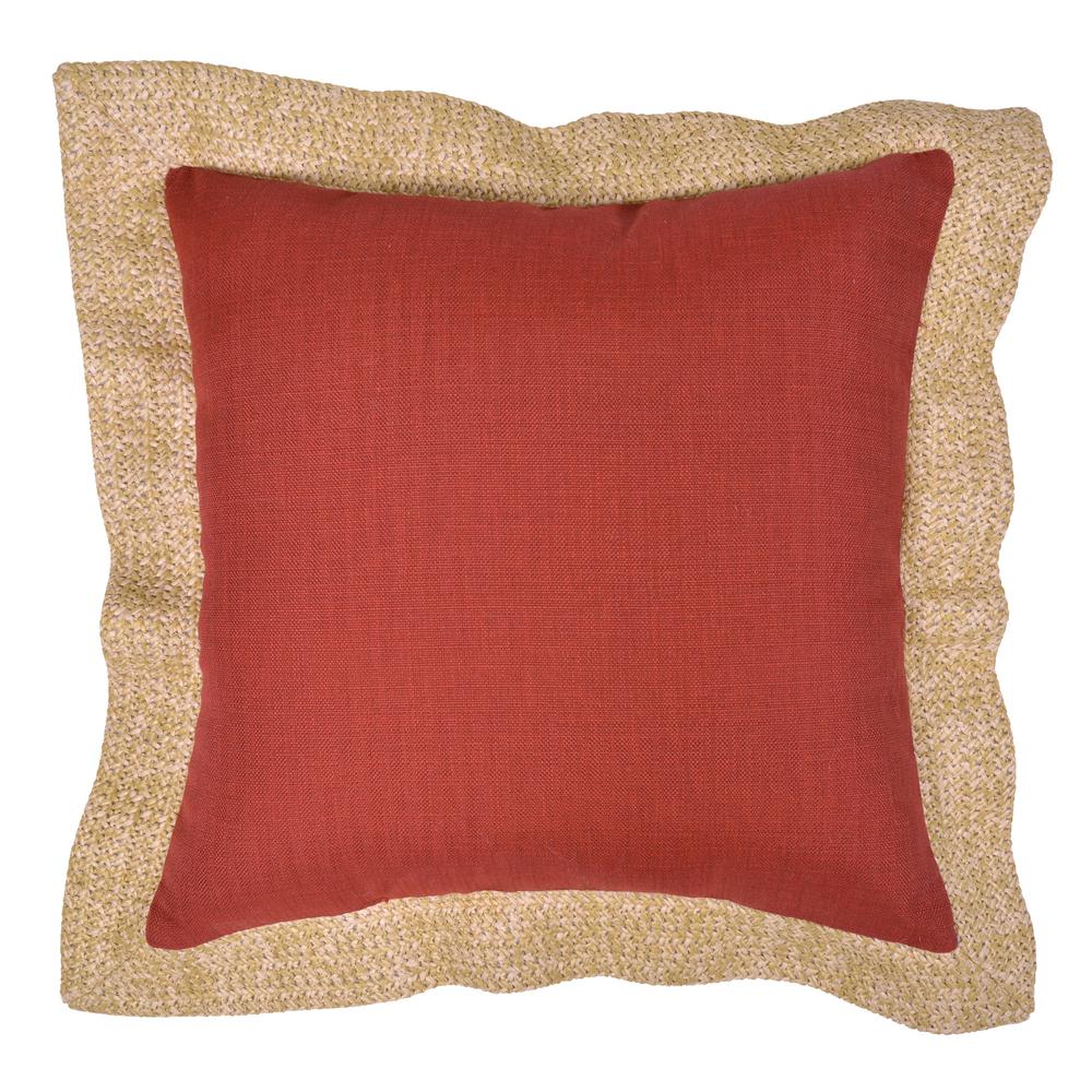 Plantation Patterns Llc Olefin Outdoor Cushions Patio Chili Square Outdoor Throw Pillow
