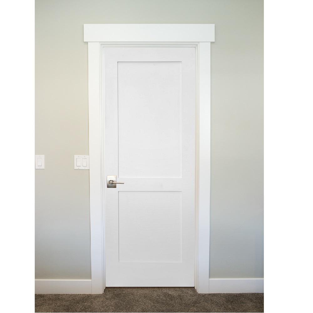 Stile Doors 28 In X 80 In Shaker Primed 2 Panel Right Handed