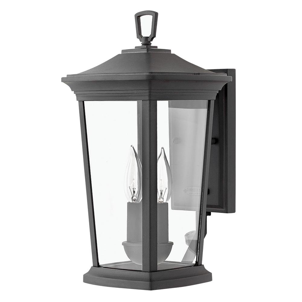 Hinkley Lighting Bromley Small 2 Light Museum Black Outdoor Wall Small 2 Light Museum Black Outdoor Wall