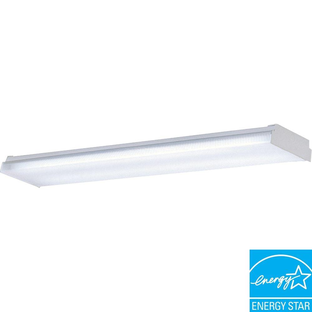 Progress Lighting 4Light White Fluorescent FixtureP719630EB The