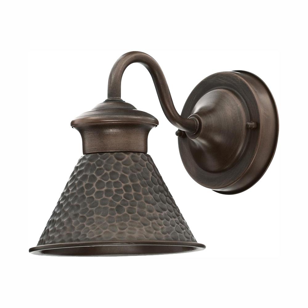 Home Decorators Collection Essen 1 Light Antique Copper Outdoor Wall Lantern Sconce