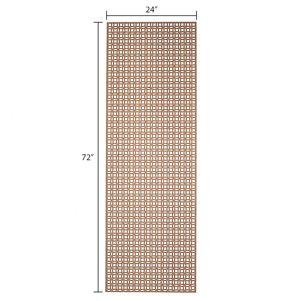 American Pro Decor 72 in. x 24 in. x 1/8 in. Unfinished Interlocking