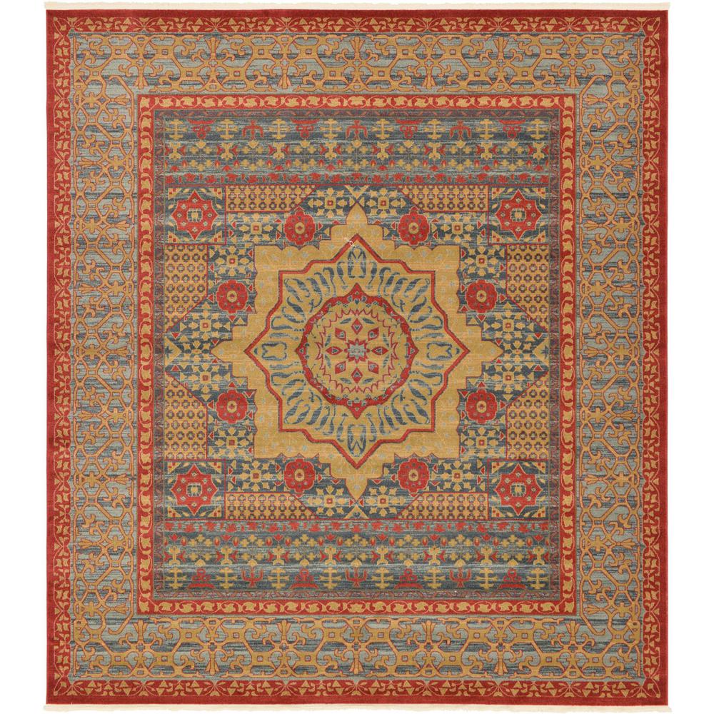 10 X 11 Area Rugs The Home Depot Navy Blue 10 0 X 11 4 Palace Rug