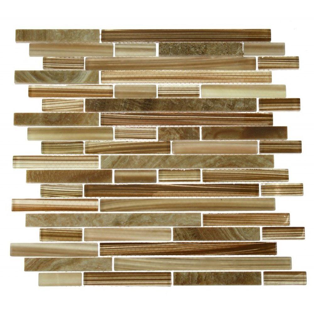 Faux Mosaic Tile Wallpaper O2 Pilates Splashback Tile Temple Latte Foam 12 In X 8 Mm Gl And Faux Wallpaper