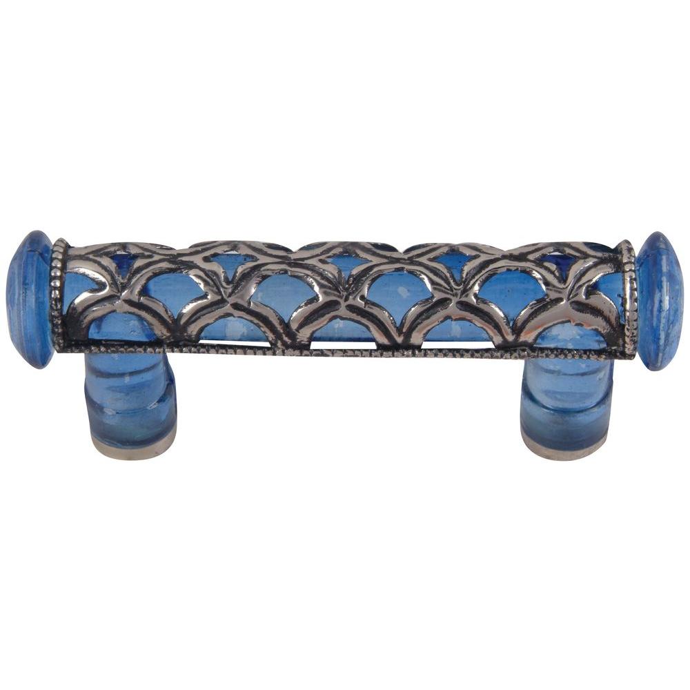 Atlas Homewares 3 In. Blue Glass Tangeres Cabinet Pull-MG30-B - The ...