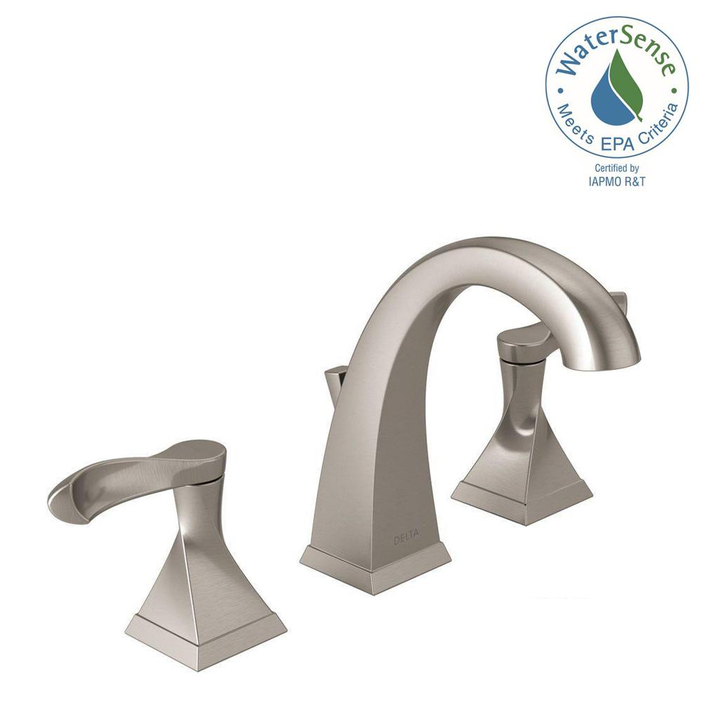 Delta Everly 8 In Widespread 2 Handle Bathroom Faucet In