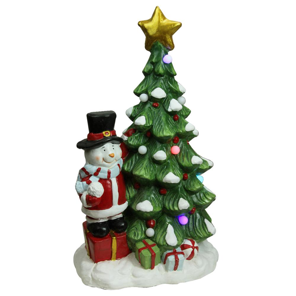 23 In Christmas Morning Pre Lit Led Tree With Santa Snowman