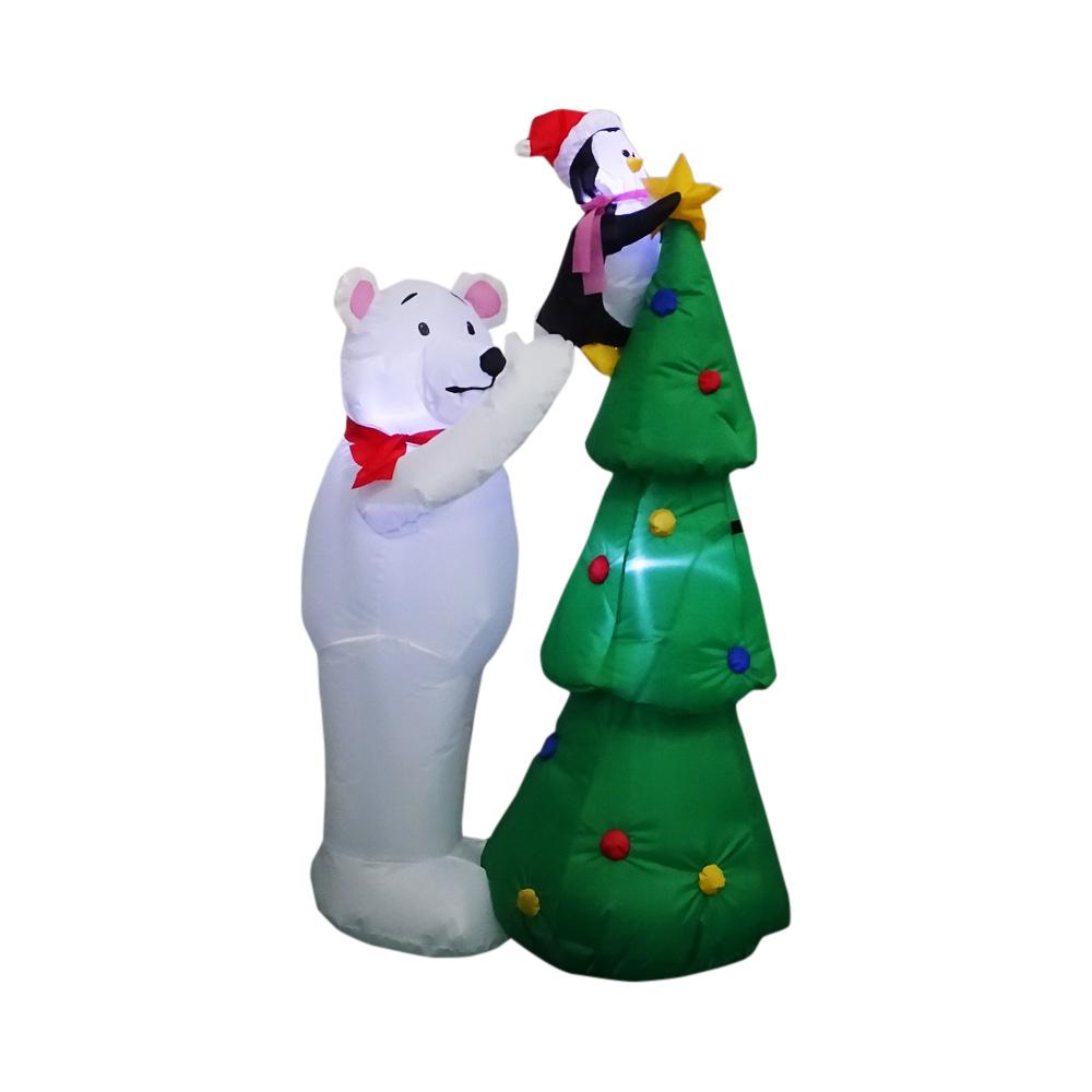 Christmas Inflatables Outdoor Decorations The Home Depot 4 99 Ft