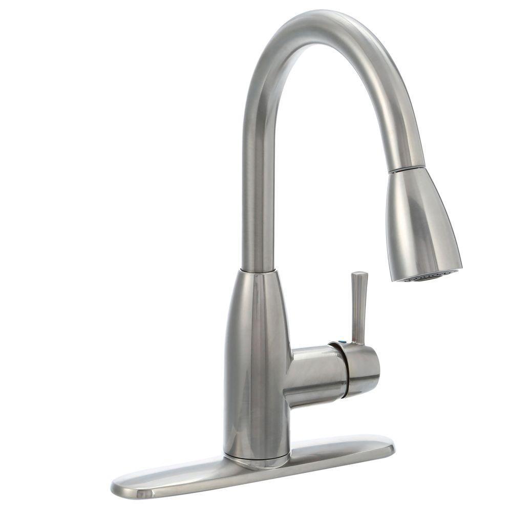 1 Hole Kitchen Faucets The Home Depot 1 Hole Kitchen Faucets