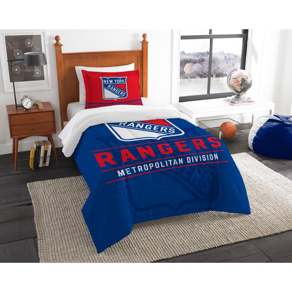 Nhl Ny Rangers Draft 2 Piece Multi Color Polyester Twin Comforter Nhl Ny Rangers Draft 2 Piece Multi Color Polyester Twin Comforter Set