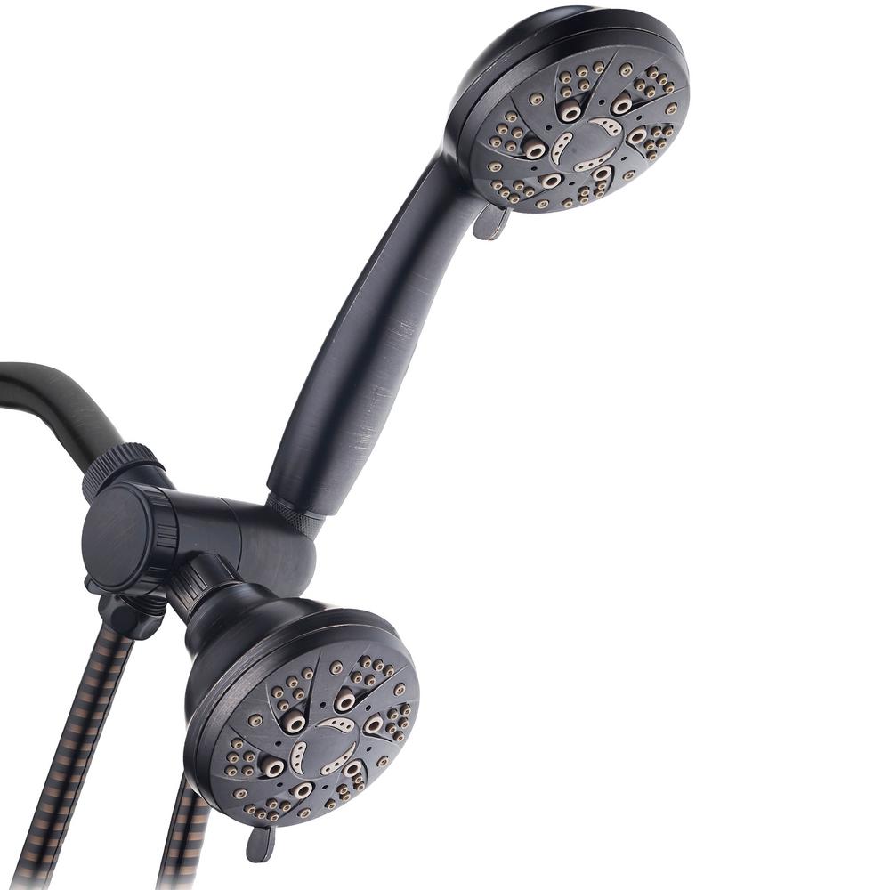 AquaDance 48spray 4 in. Dual Shower Head and Handheld Shower Head with Body spray in Oil Rubbed