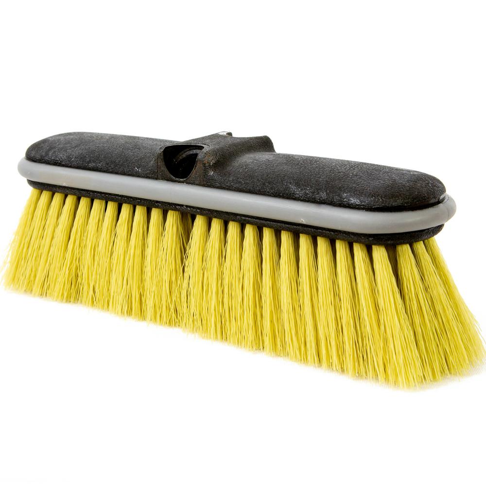 Medium Bristle Deck Brush And Scrub Brush Attachment (Pole Sold Separa