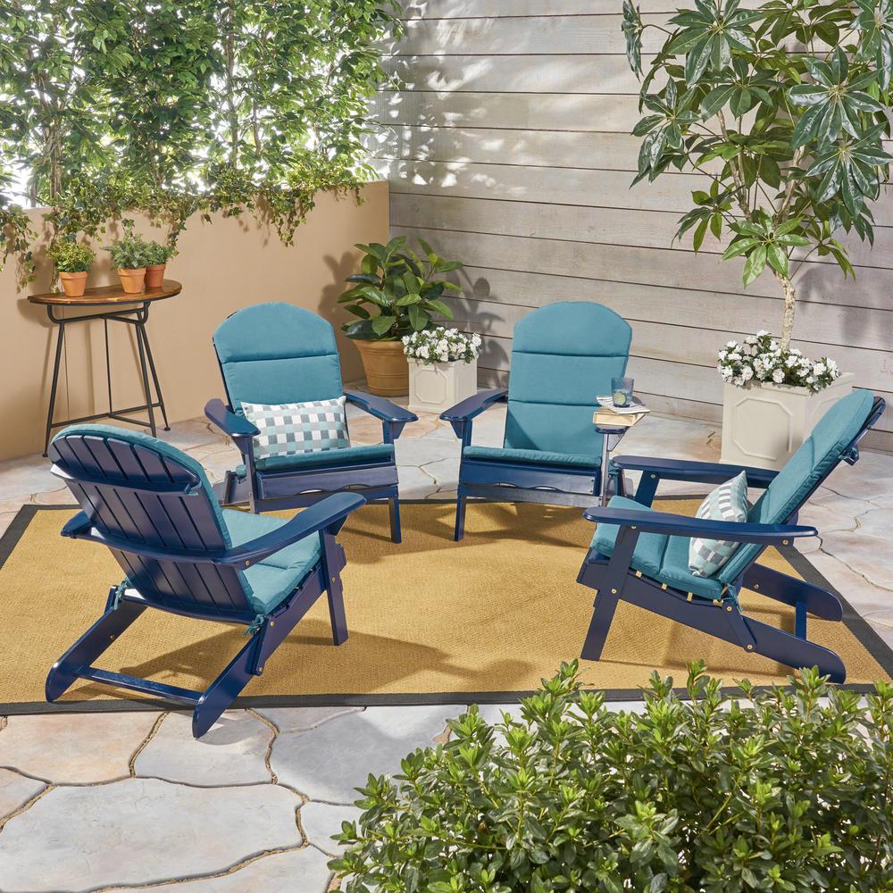 Teal Navy Blue Patio Cushions - Patio Furniture