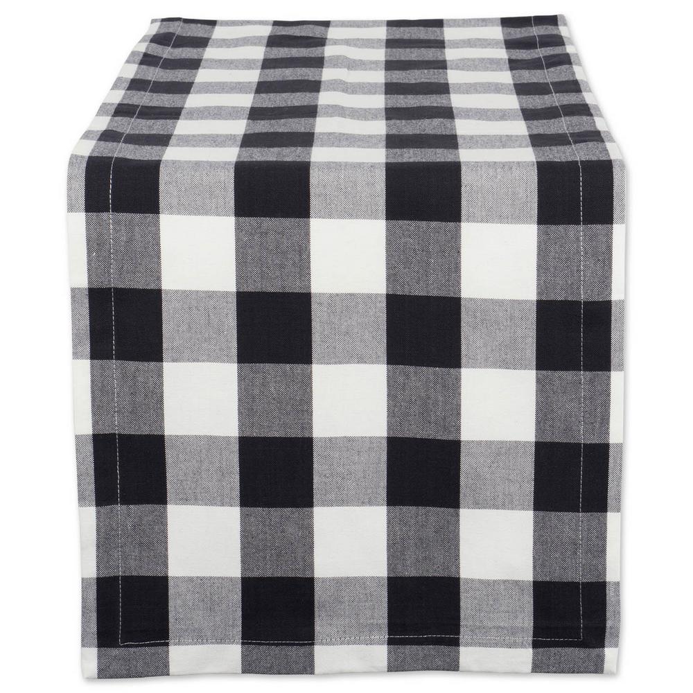 Dii Black Buffalo Check Cotton Table Runner Camz37773 The Home Depot Dii Black Buffalo Check Cotton Table Runner