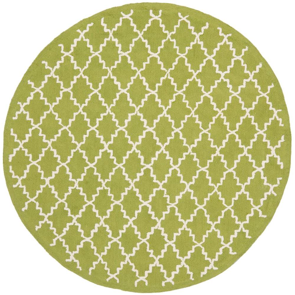 Safavieh Newport Olive/Ivory 6 ft. x 6 ft. Round Area RugNPT211A6R