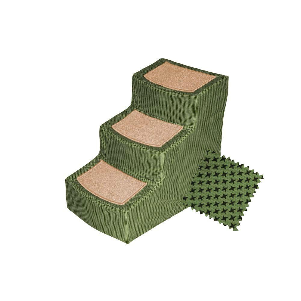 Pet Gear 28 in. x 16 in. x 16 in. Step Ramp CombinationPG9916CH