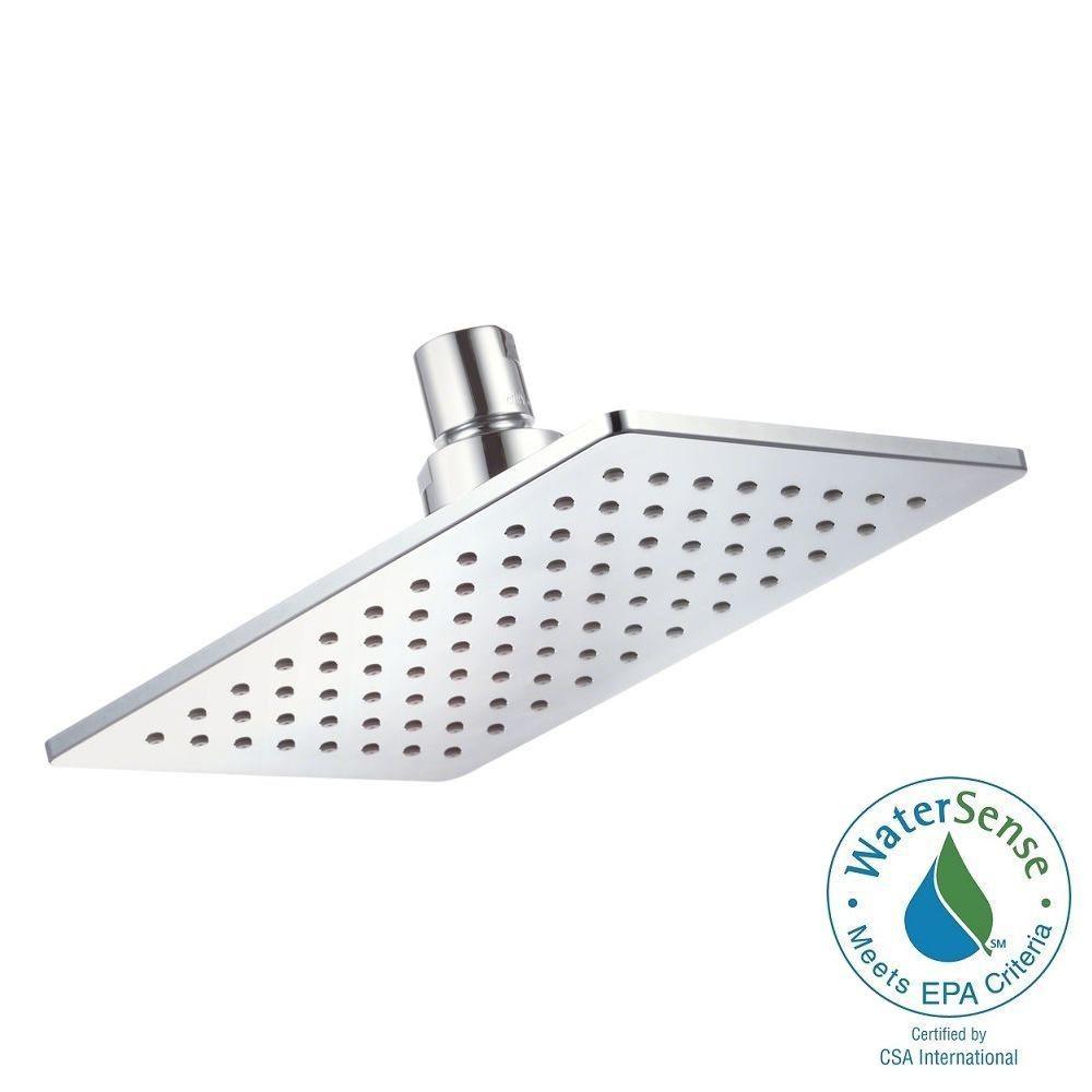 Danze Mono Chic 1Spray 5 in. x 8 in. Rectangular Fixed Shower Head in