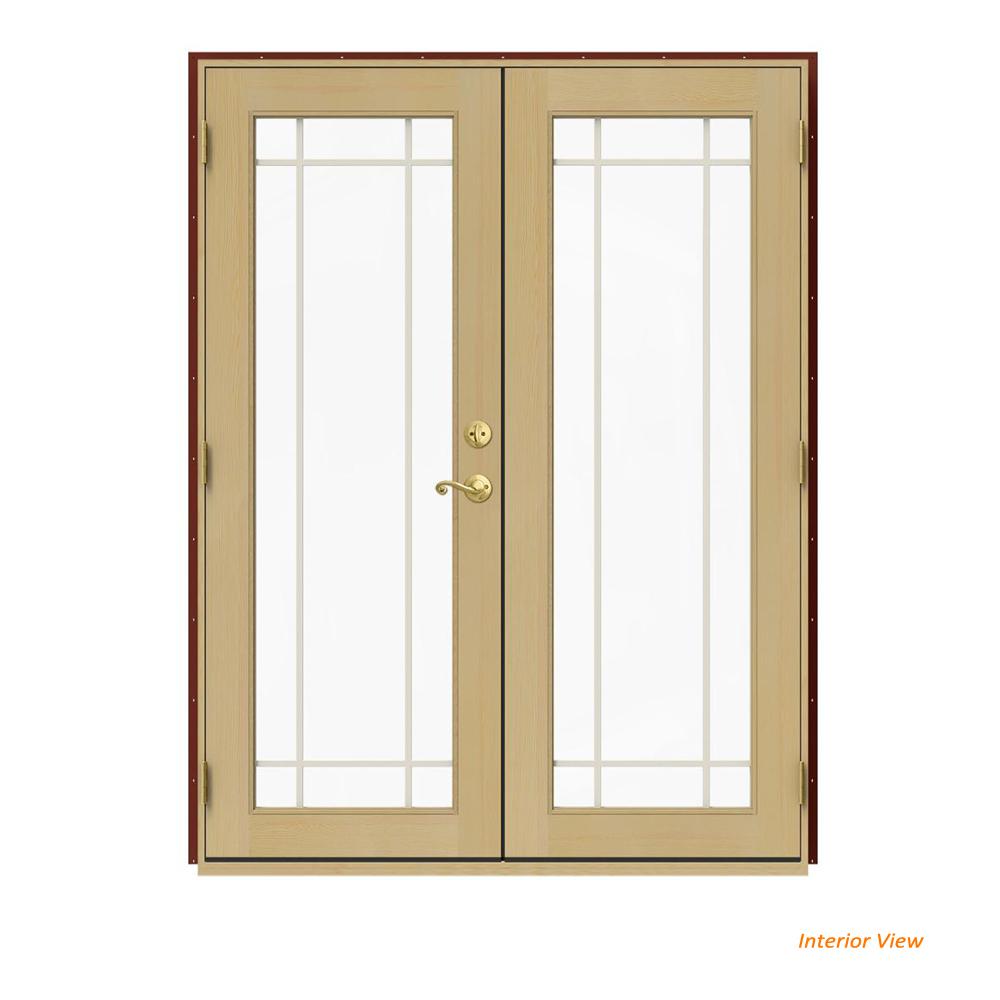 Red Jeld Wen Patio Doors Exterior Doors The Home Depot