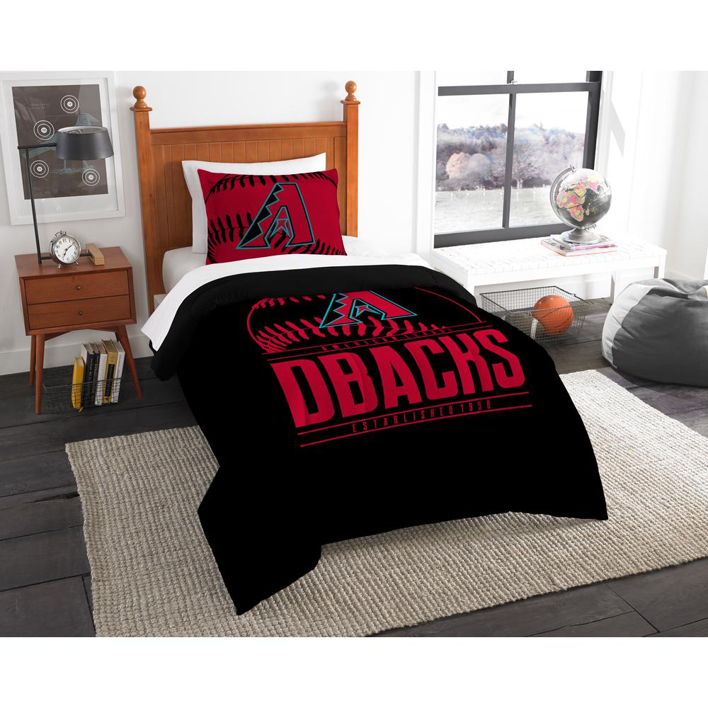 Diamondbacks 3 Piece Multicolored Twin Comforter Set
