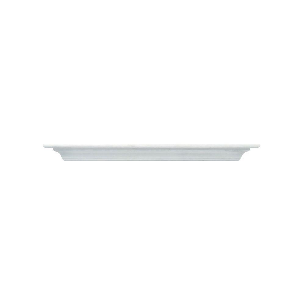 Pearl Mantels Crestwood 48 In X 5 In Mdf White Cap Shelf Mantel