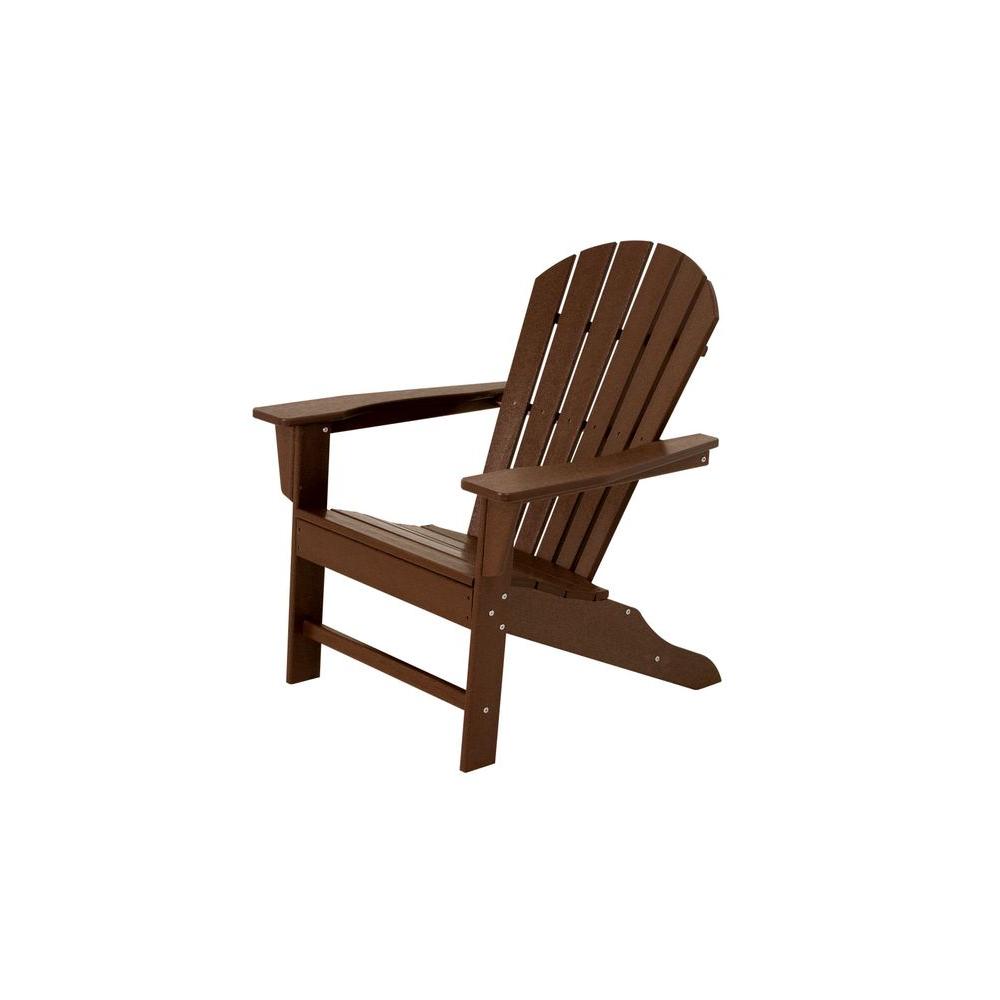 Reviews For Polywood South Beach Mahogany Plastic Patio Adirondack Chair Sba15ma The Home Depot