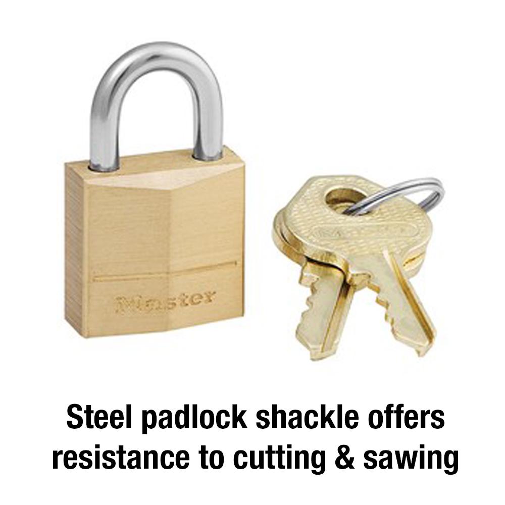 Master Lock 3 4 In Solid Brass Padlock 120kad The Home Depot