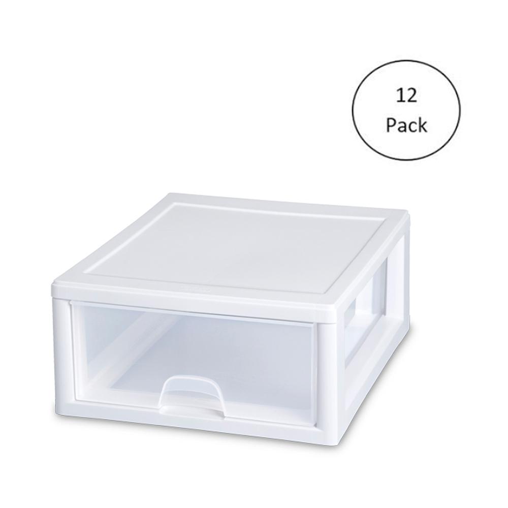 Sterilite Deep Ultra 40 Qt Storage Bin Organizer 6 Pack And 21