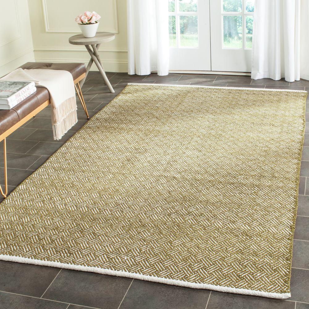 Safavieh Boston Olive 8 ft. x 10 ft. Area RugBOS680B8 The Home Depot