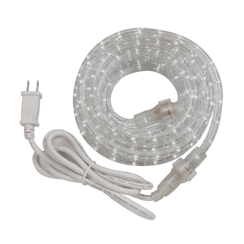 24 Rope Lights Outdoor Lighting The Home Depot Integrated Led Rope Light