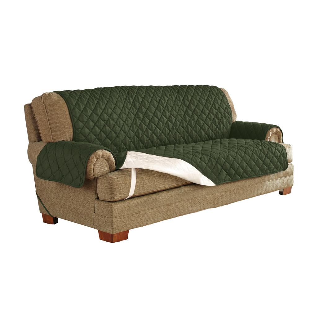 Serta Moss Green Ultimate Waterproof Furniture Protector Treated