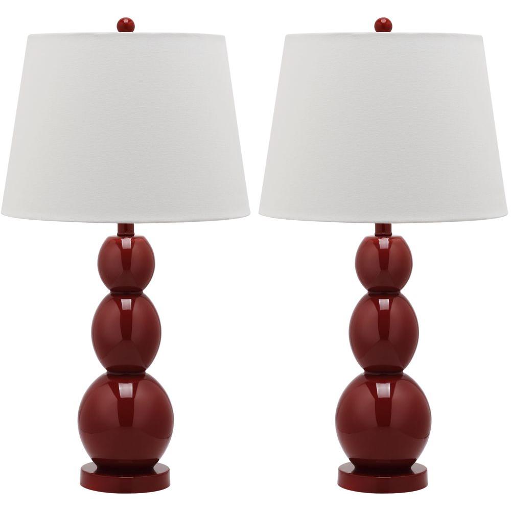 Safavieh Jayne 27 5 In Gold Three Sphere Glass Lamp Set Of 2 This Review Is From Jayne 27 5 In Chinese Red Three Sphere Glass Lamp Set Of 2