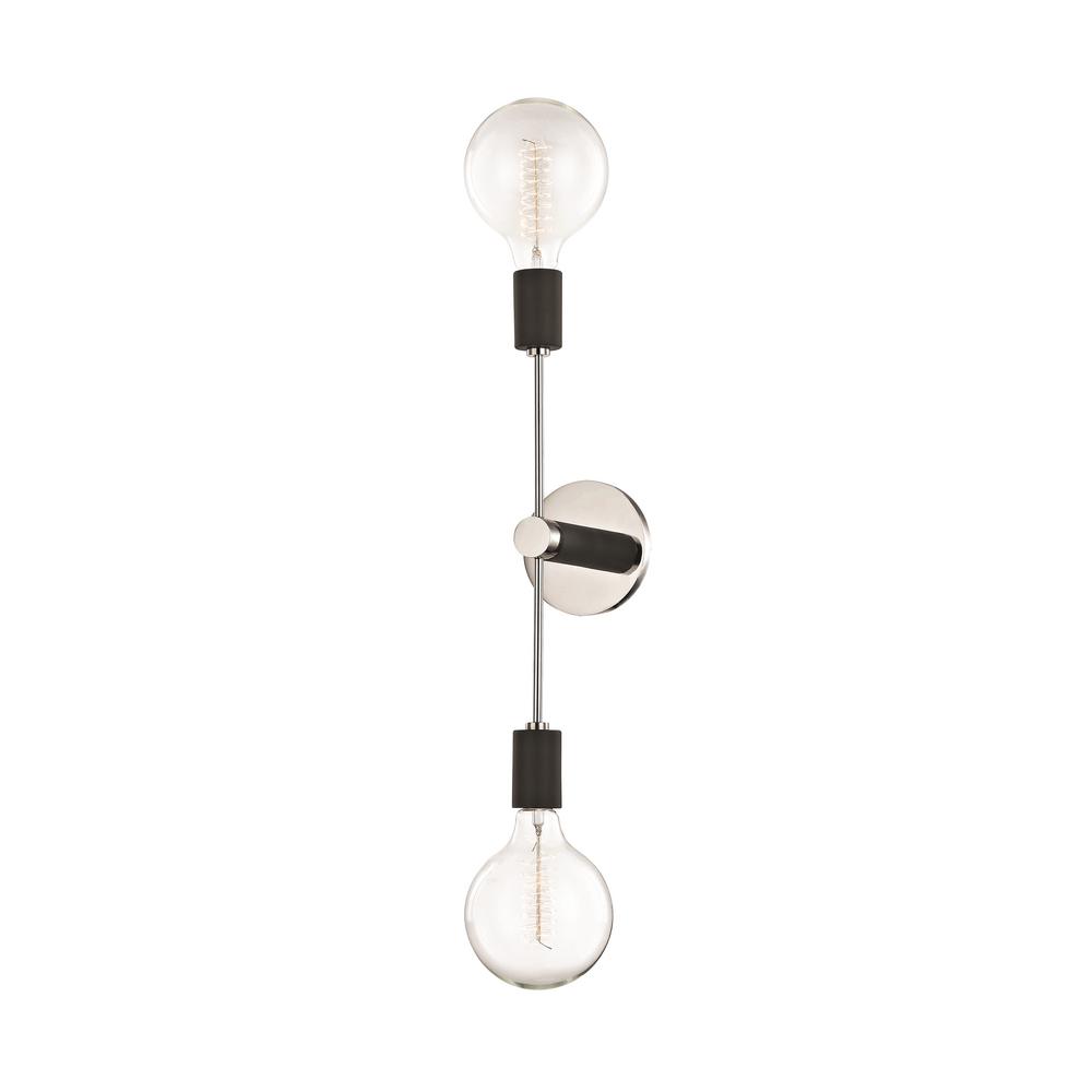 Mitzi By Hudson Valley Lighting Astrid 2 Light Polished Nickel Lighting Astrid 2 Light Polished Nickel