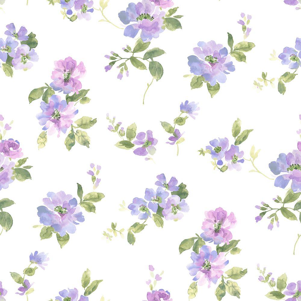 Purple Wallpaper Home Decor The Home Depot