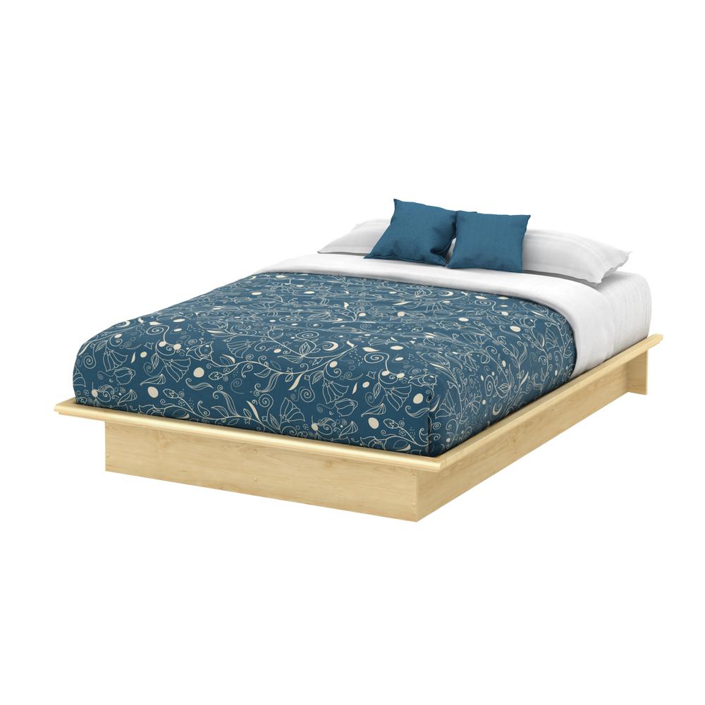 South S Step One Full Size Platform Bed In Natural Maple 3013234 Step One Full Size Platform Bed In Natural Maple