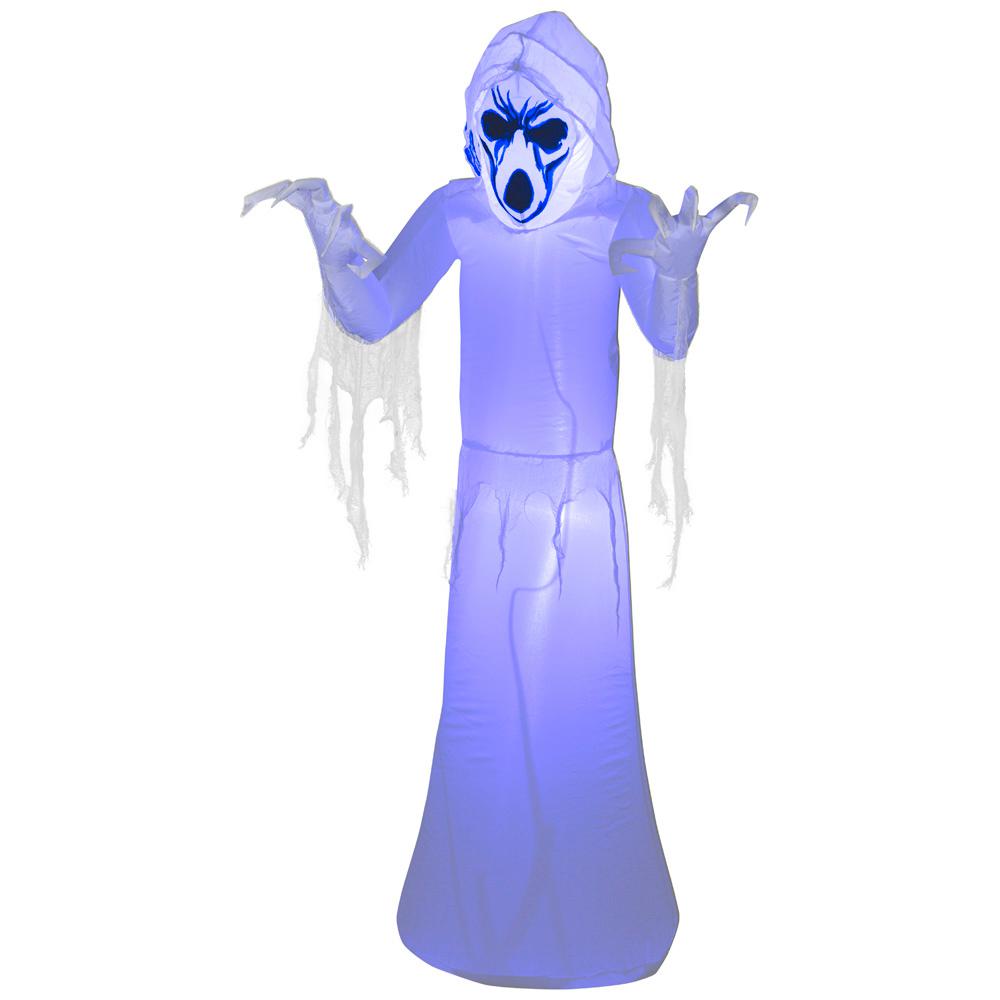 Home Accents Holiday Pre-Lit Light Inflatable Frightening Reaper Airblown